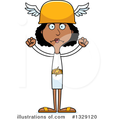 Royalty-Free (RF) Tall Black Woman Clipart Illustration by Cory Thoman - Stock Sample #1329120
