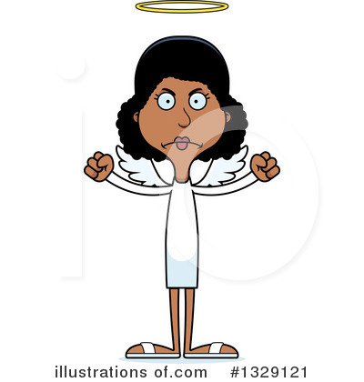 Royalty-Free (RF) Tall Black Woman Clipart Illustration by Cory Thoman - Stock Sample #1329121