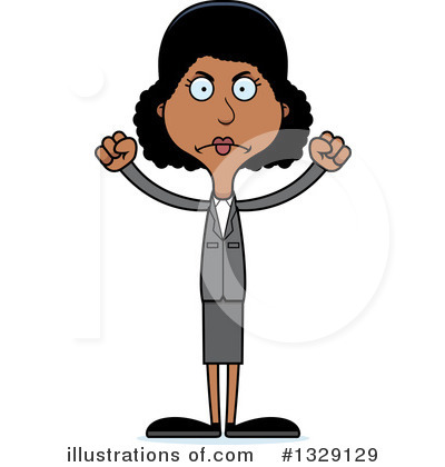 Royalty-Free (RF) Tall Black Woman Clipart Illustration by Cory Thoman - Stock Sample #1329129