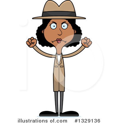 Royalty-Free (RF) Tall Black Woman Clipart Illustration by Cory Thoman - Stock Sample #1329136