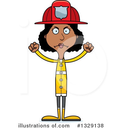 Royalty-Free (RF) Tall Black Woman Clipart Illustration by Cory Thoman - Stock Sample #1329138