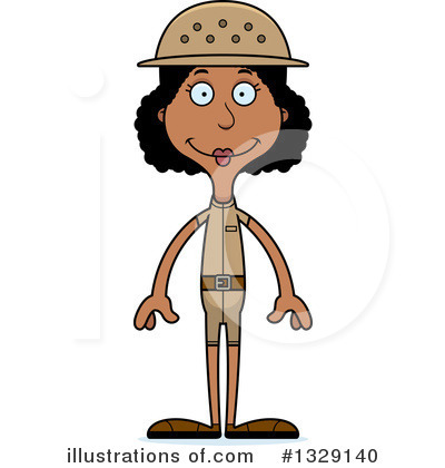 Royalty-Free (RF) Tall Black Woman Clipart Illustration by Cory Thoman - Stock Sample #1329140