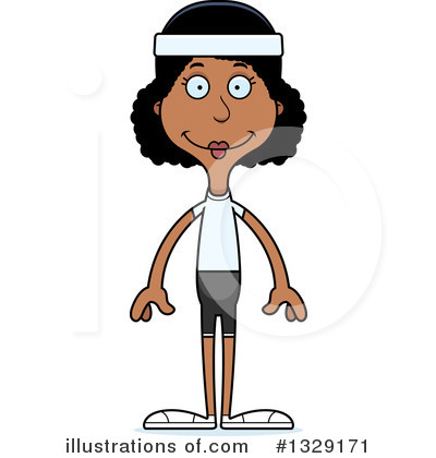 Royalty-Free (RF) Tall Black Woman Clipart Illustration by Cory Thoman - Stock Sample #1329171