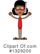 Tall Black Woman Clipart #1329200 by Cory Thoman