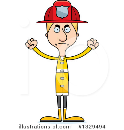 Firefighter Clipart #1329494 by Cory Thoman
