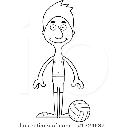 Royalty-Free (RF) Tall White Man Clipart Illustration by Cory Thoman - Stock Sample #1329637