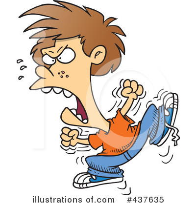 Royalty-Free (RF) Tantrum Clipart Illustration by toonaday - Stock Sample #437635