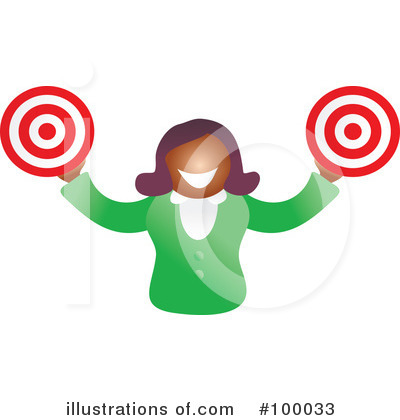 Royalty-Free (RF) Target Clipart Illustration by Prawny - Stock Sample #100033