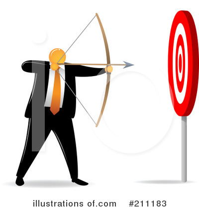 Royalty-Free (RF) Target Clipart Illustration by Qiun - Stock Sample #211183