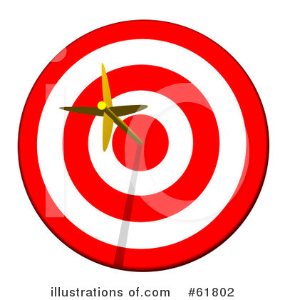 Royalty-Free (RF) Target Clipart Illustration by ShazamImages - Stock Sample #61802