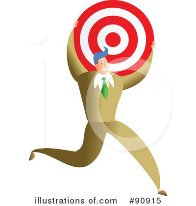 Royalty-Free (RF) Target Clipart Illustration by Prawny - Stock Sample #90915