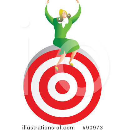 Royalty-Free (RF) Target Clipart Illustration by Prawny - Stock Sample #90973