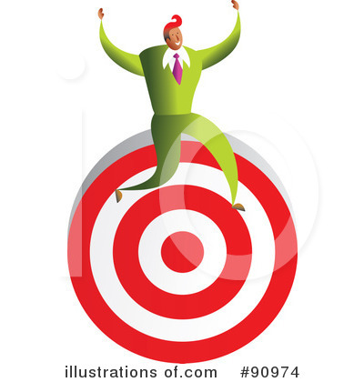 Royalty-Free (RF) Target Clipart Illustration by Prawny - Stock Sample #90974