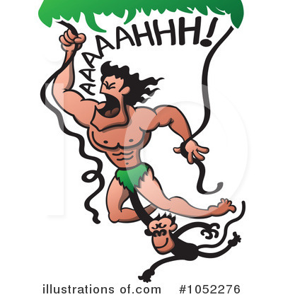 Royalty-Free (RF) Tarzan Clipart Illustration by Zooco - Stock Sample #1052276
