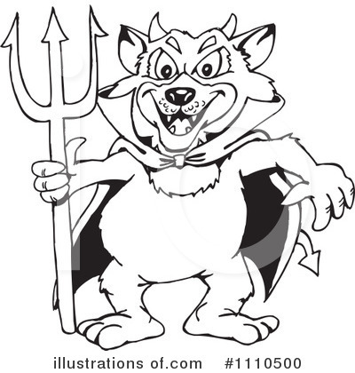 Royalty-Free (RF) Tasmanian Devil Clipart Illustration by Dennis Holmes Designs - Stock Sample #1110500