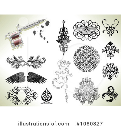 Royalty-Free (RF) Tattoo Clipart Illustration by AtStockIllustration - Stock Sample #1060827