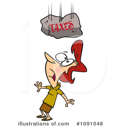 Royalty-Free (RF) Taxes Clipart Illustration by toonaday - Stock Sample #1091048