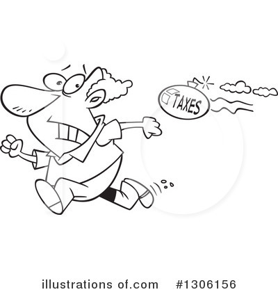 Royalty-Free (RF) Taxes Clipart Illustration by toonaday - Stock Sample #1306156
