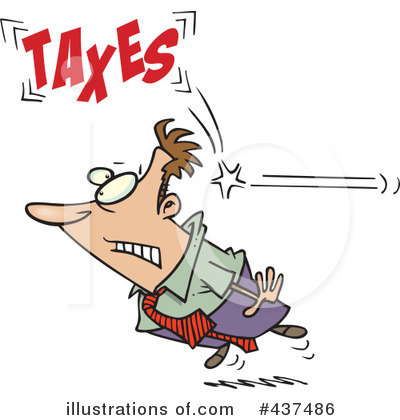 Royalty-Free (RF) Taxes Clipart Illustration by toonaday - Stock Sample #437486