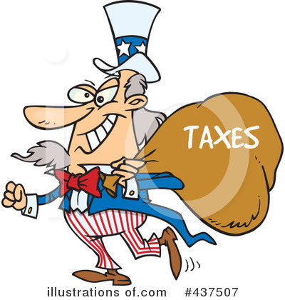 Royalty-Free (RF) Taxes Clipart Illustration by toonaday - Stock Sample #437507