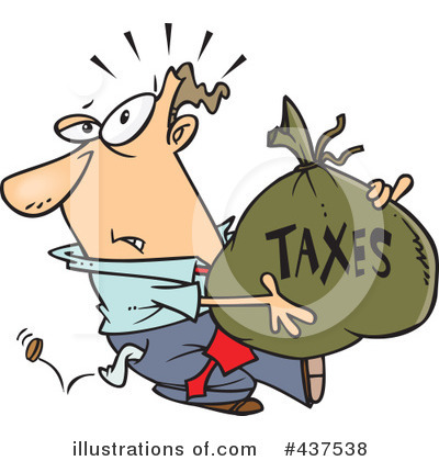 Royalty-Free (RF) Taxes Clipart Illustration by toonaday - Stock Sample #437538