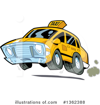 Taxi Clipart #1362388 by Clip Art Mascots