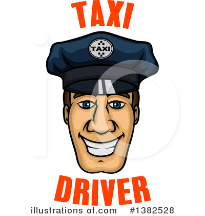 Taxi Driver Clipart #1382528 by Vector Tradition SM