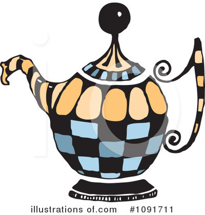 Tea Pot Clipart #1091711 by Steve Klinkel