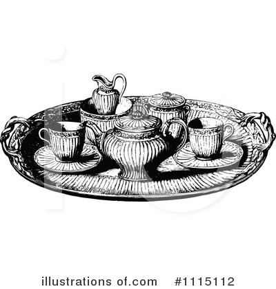 Royalty-Free (RF) Tea Clipart Illustration by Prawny Vintage - Stock Sample #1115112