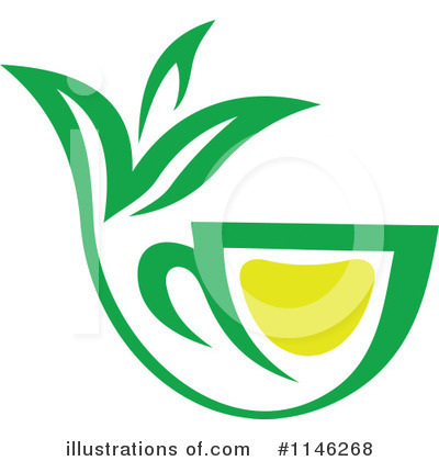 Green Tea Clipart #1146268 by Vector Tradition SM