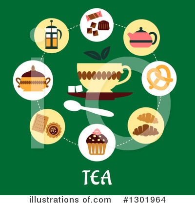 Royalty-Free (RF) Tea Clipart Illustration by Vector Tradition SM - Stock Sample #1301964