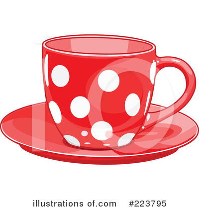 Royalty-Free (RF) Tea Cup Clipart Illustration by Pushkin - Stock Sample #223795