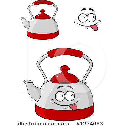Royalty-Free (RF) Tea Pot Clipart Illustration by Vector Tradition SM - Stock Sample #1234663