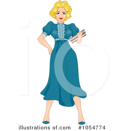 Royalty-Free (RF) Teacher Clipart Illustration by BNP Design Studio - Stock Sample #1054774