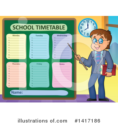 Timetable Clipart #1417186 by visekart