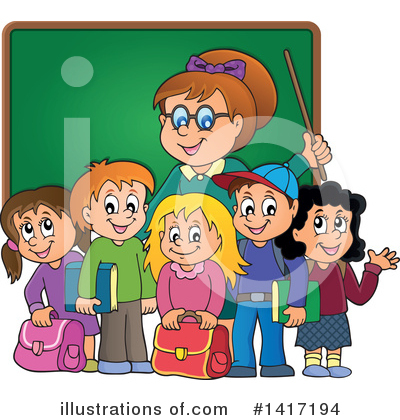 Class Room Clipart #1417194 by visekart