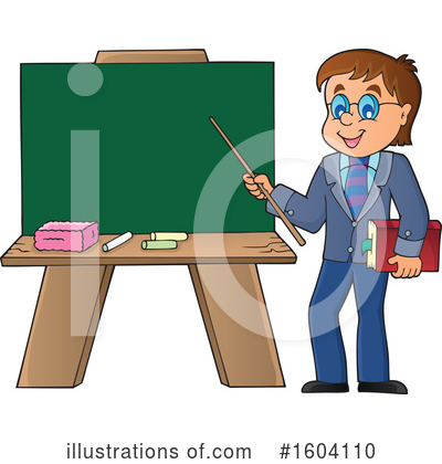 Royalty-Free (RF) Teacher Clipart Illustration by visekart - Stock Sample #1604110