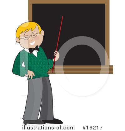 Royalty-Free (RF) Teacher Clipart Illustration by Maria Bell - Stock Sample #16217