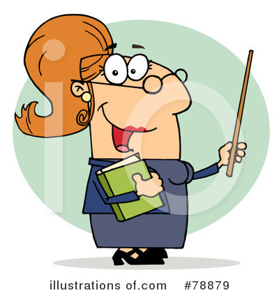 Royalty-Free (RF) Teacher Clipart Illustration by Hit Toon - Stock Sample #78879