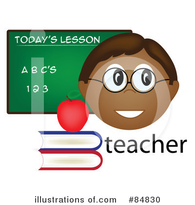 Royalty-Free (RF) Teacher Clipart Illustration by Pams Clipart - Stock Sample #84830