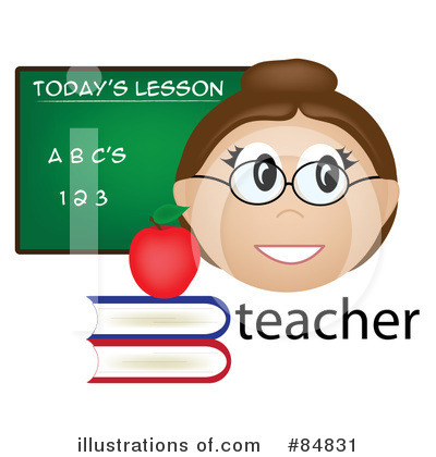 Royalty-Free (RF) Teacher Clipart Illustration by Pams Clipart - Stock Sample #84831
