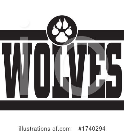 Wolf Clipart #1740294 by Johnny Sajem