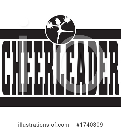 Cheerleader Clipart #1740309 by Johnny Sajem