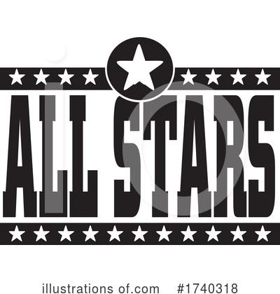 All Stars Clipart #1740318 by Johnny Sajem