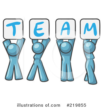 Royalty-Free (RF) Team Clipart Illustration by Leo Blanchette - Stock Sample #219855
