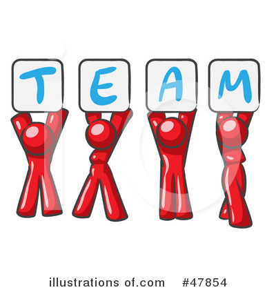 Royalty-Free (RF) Team Clipart Illustration by Leo Blanchette - Stock Sample #47854