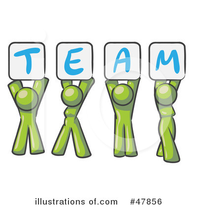 Royalty-Free (RF) Team Clipart Illustration by Leo Blanchette - Stock Sample #47856