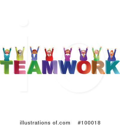 Royalty-Free (RF) Teamwork Clipart Illustration by Prawny - Stock Sample #100018