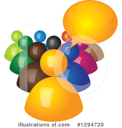 Royalty-Free (RF) Teamwork Clipart Illustration by ColorMagic - Stock Sample #1294720