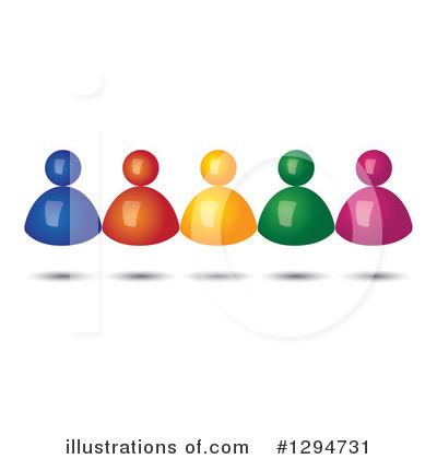 Royalty-Free (RF) Teamwork Clipart Illustration by ColorMagic - Stock Sample #1294731